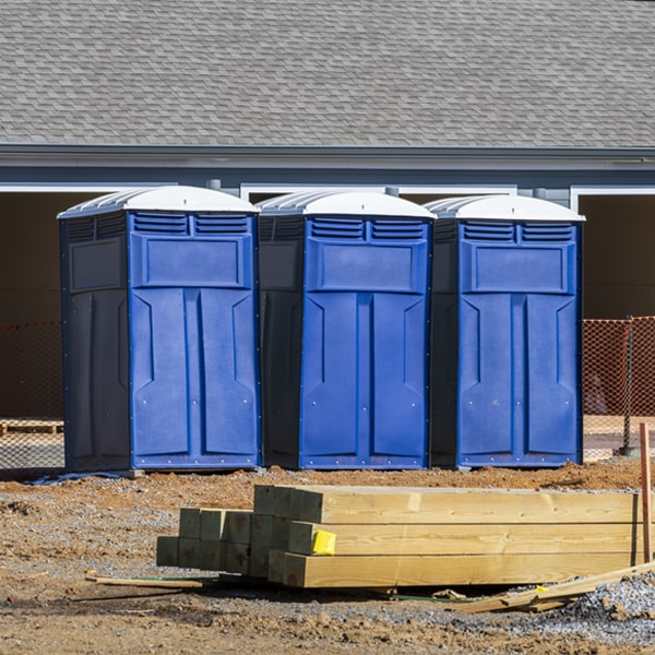 how often are the portable restrooms cleaned and serviced during a rental period in Seaford Virginia